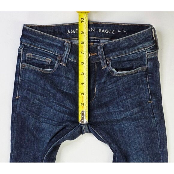American Eagle Outfitters Size 0 X-Short Womens 36" Inseam Skinny Kick Stretch - Picture 2 of 13